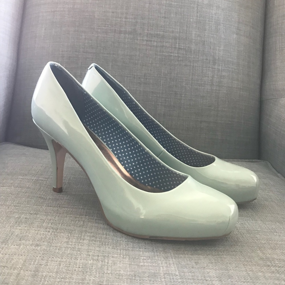 Madden Girl Mint Patent Pumps